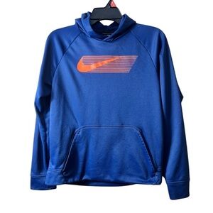 Youth Nike Dri Fit Pullover Blue Hoodie Size XL Athletic Sports Play